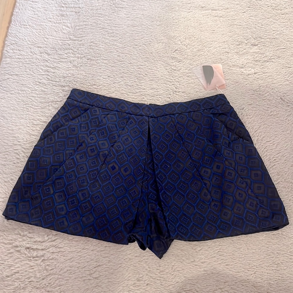 Blue & Black Patterned Skort New!